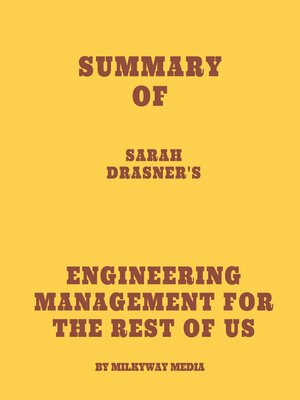 cover image of Summary of Sarah Drasner's Engineering Management for the Rest of Us